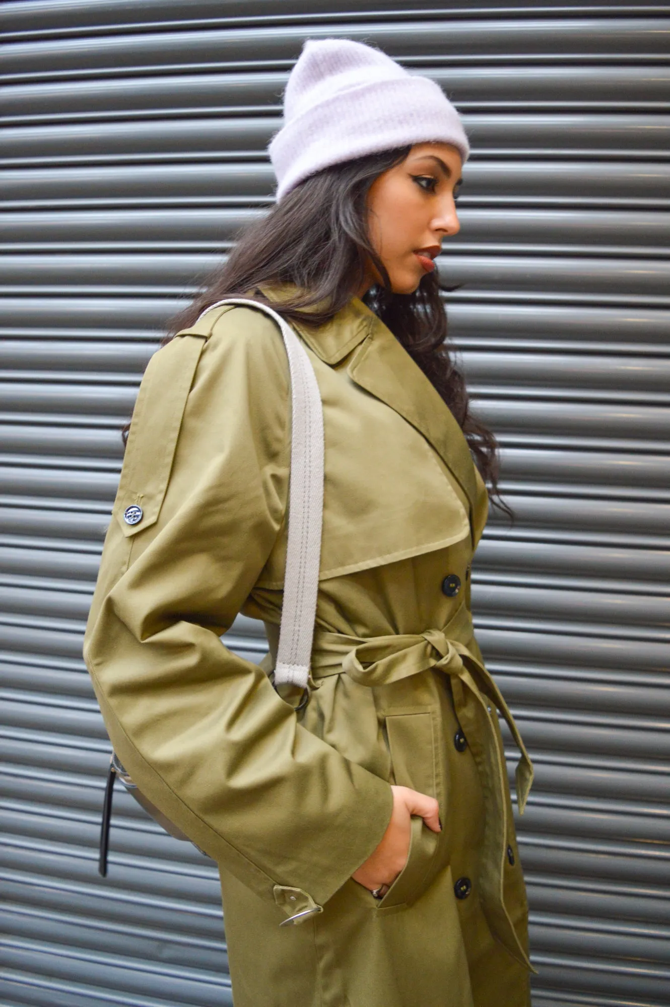 2NDDAY Sloan Martini Olive Trench Coat