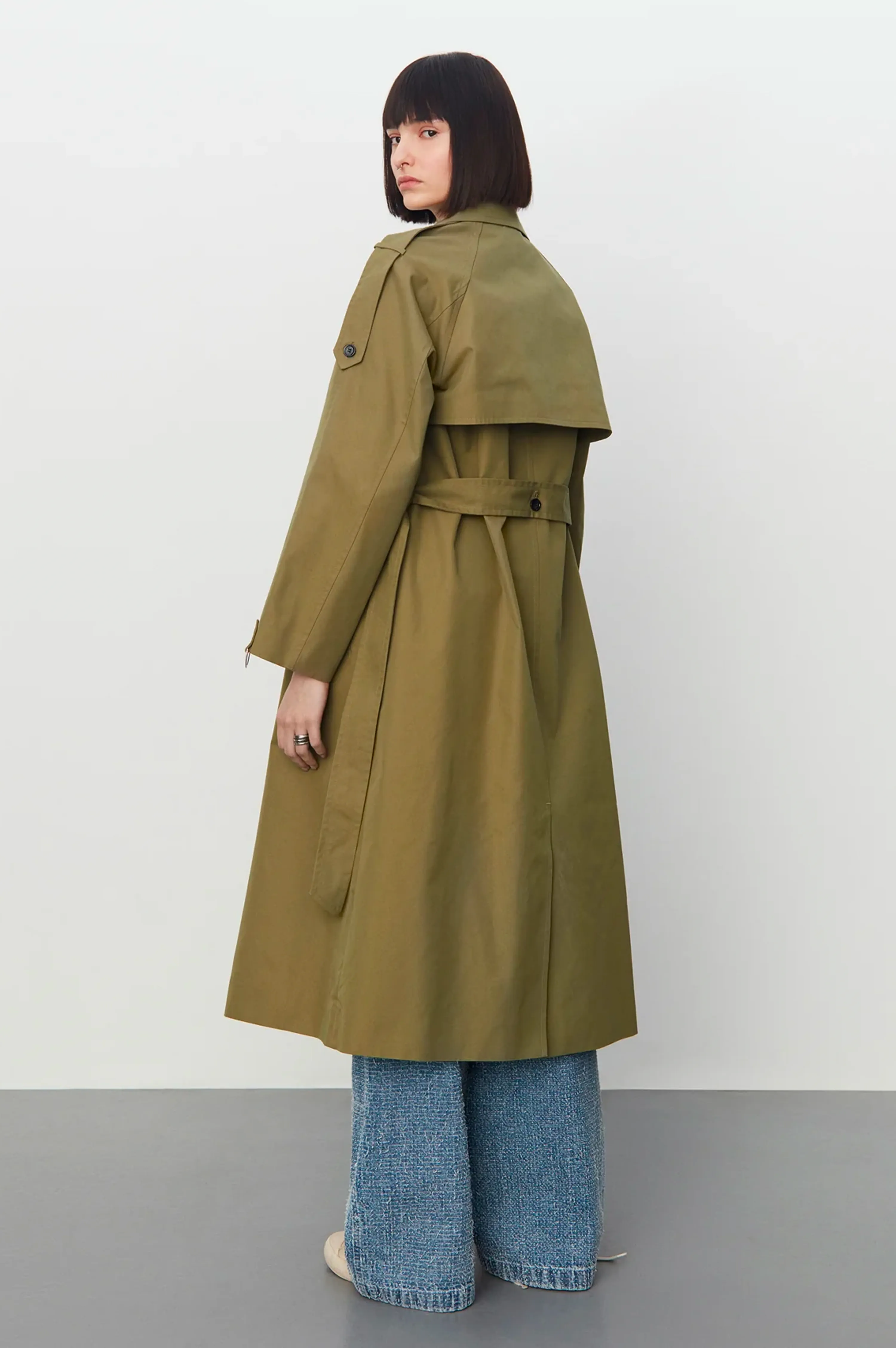 2NDDAY Sloan Martini Olive Trench Coat