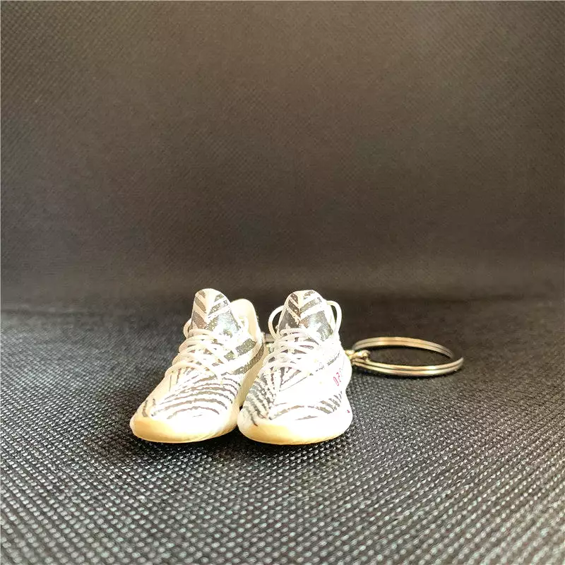 3d yzy frozen yellow sneaker kanye west shoe keychain for yzy 350 v2