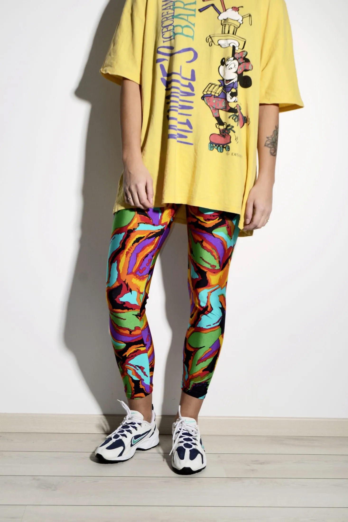 90s retro leggings for women