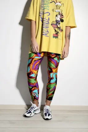 90s retro leggings for women