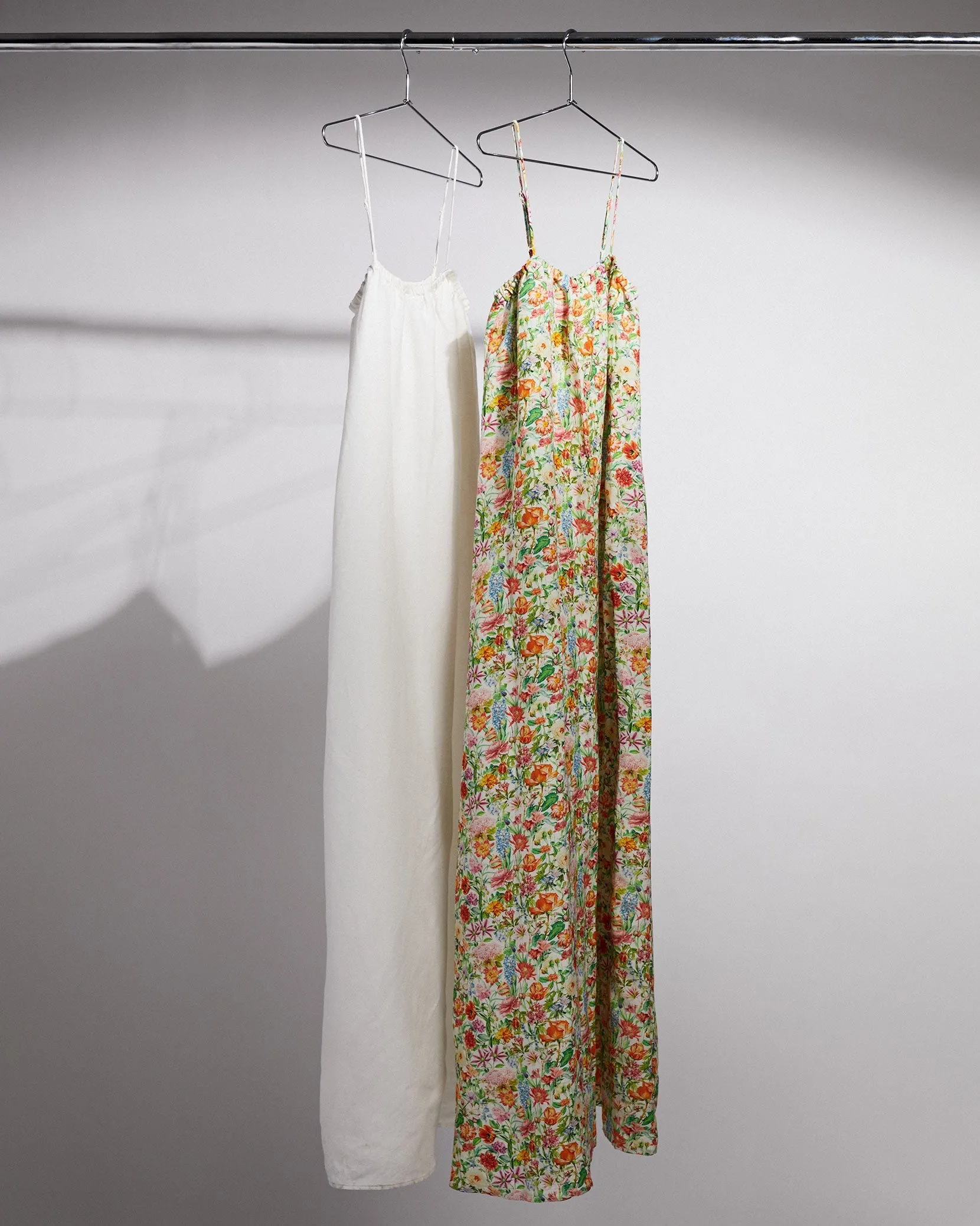 Air Linen Maxi Dress | White