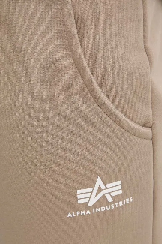 Alpha Industries joggers beige color smooth