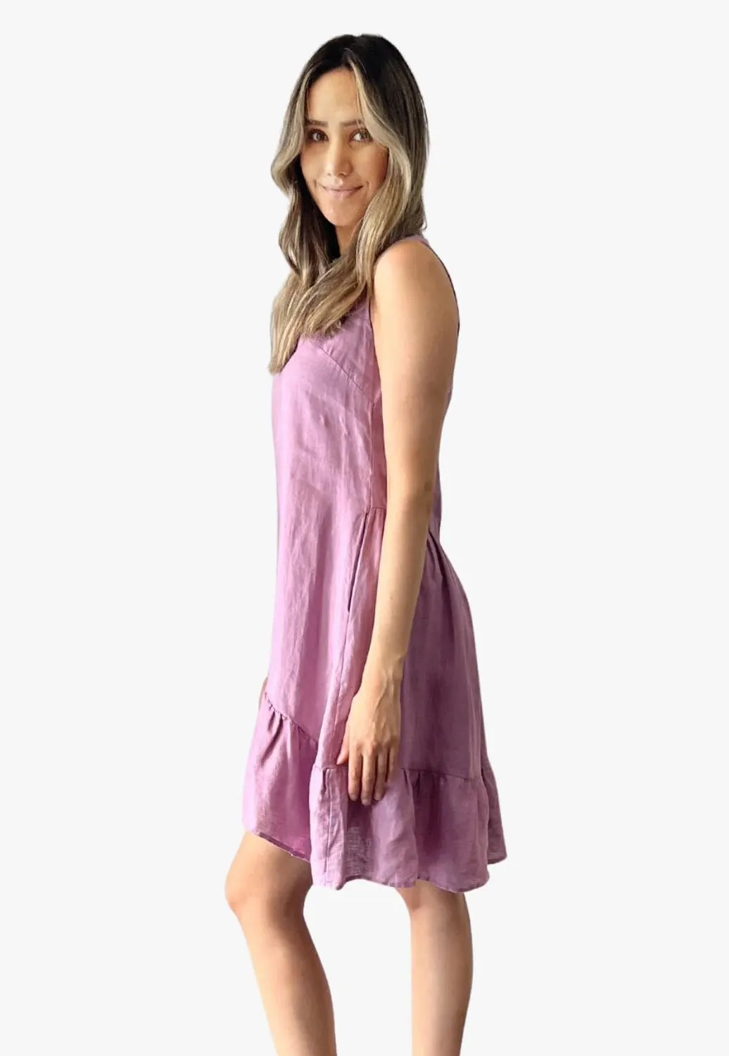 Amyic Womens Linen Dress