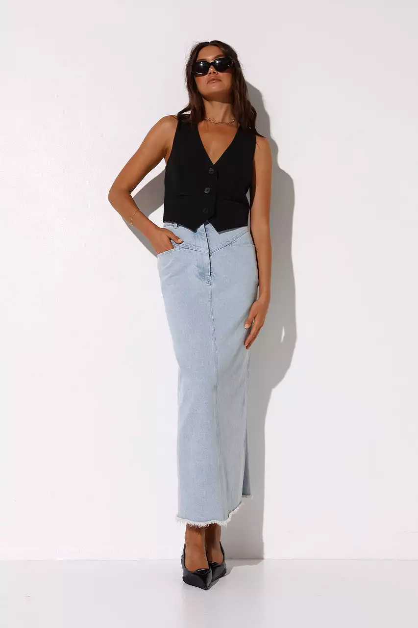 Bailey Maxi Skirt | Denim