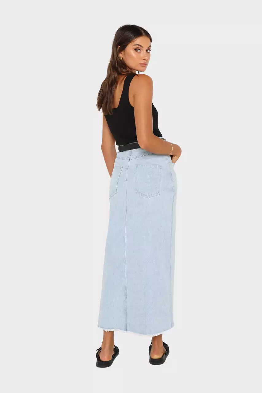 Bailey Maxi Skirt | Denim