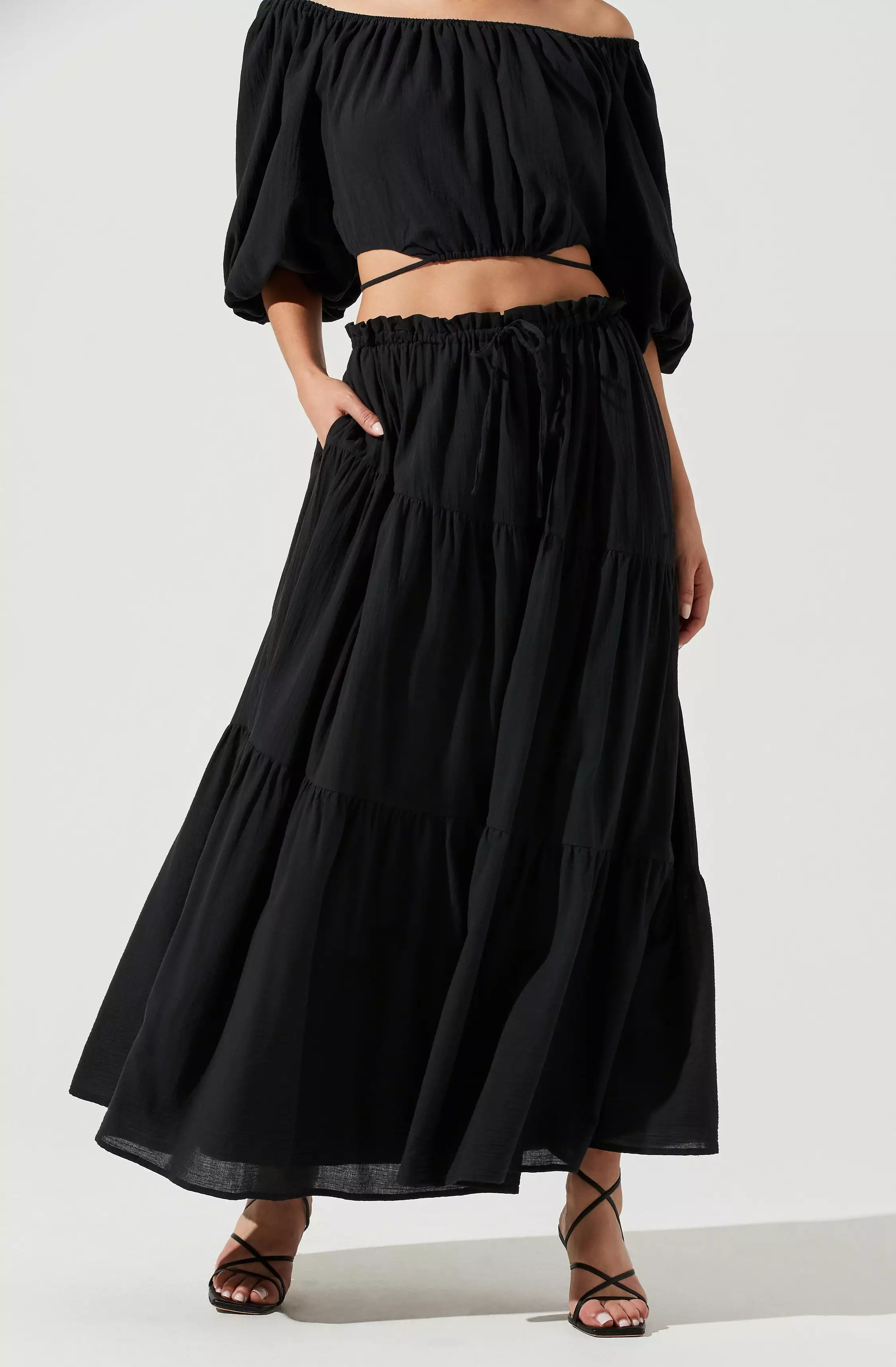 Balboa Tiered Maxi Skirt