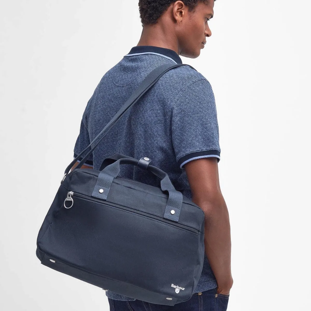 Barbour Cascade Flight Holdall in Navy