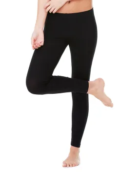 Bella + Canvas Ladies' Cotton/Spandex Legging 812, Black