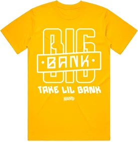 BIG BANK : Gold Sneaker Tees Shirt (white ink)