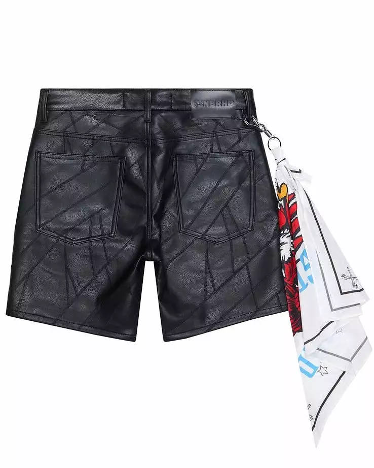 Biker Leather Shorts