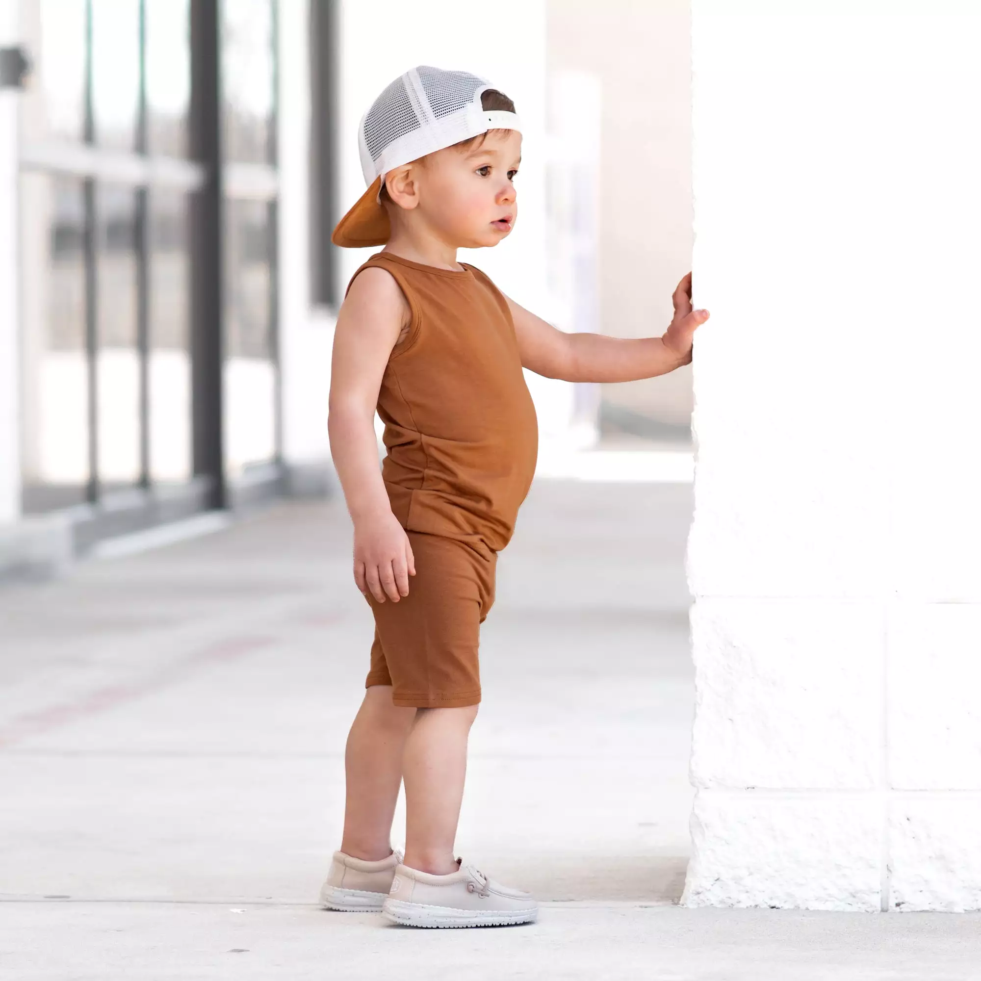 BIKER SHORTS- Caramel