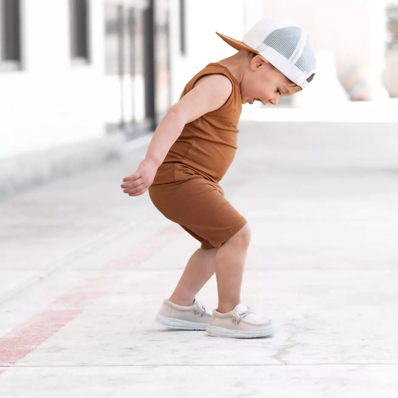 BIKER SHORTS- Caramel