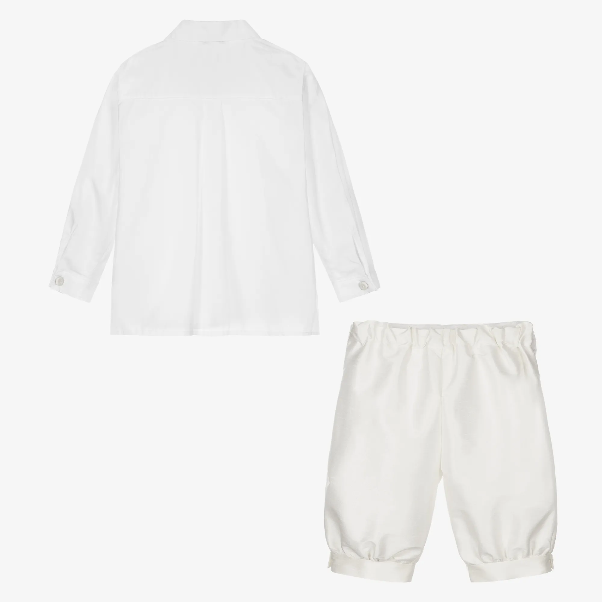 Boys Ivory Knickerbocker Shorts Set