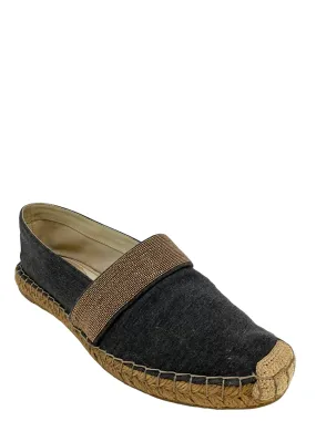 Brunello Cucinelli Black espadrilles Size 8