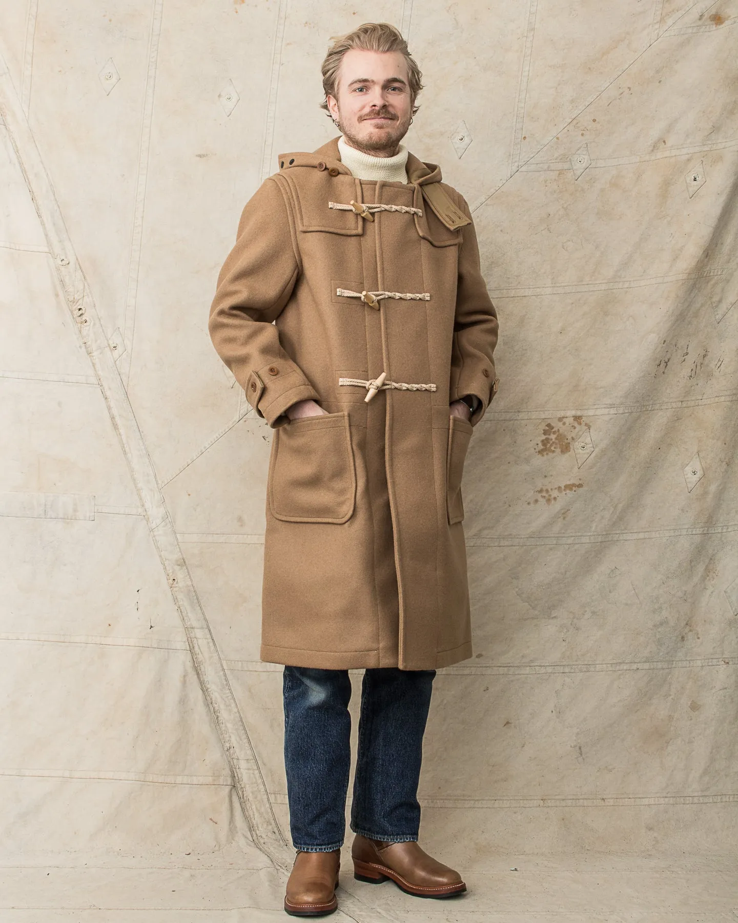 Buzz Rickson's Wool Duffle Coat Camel BR15164