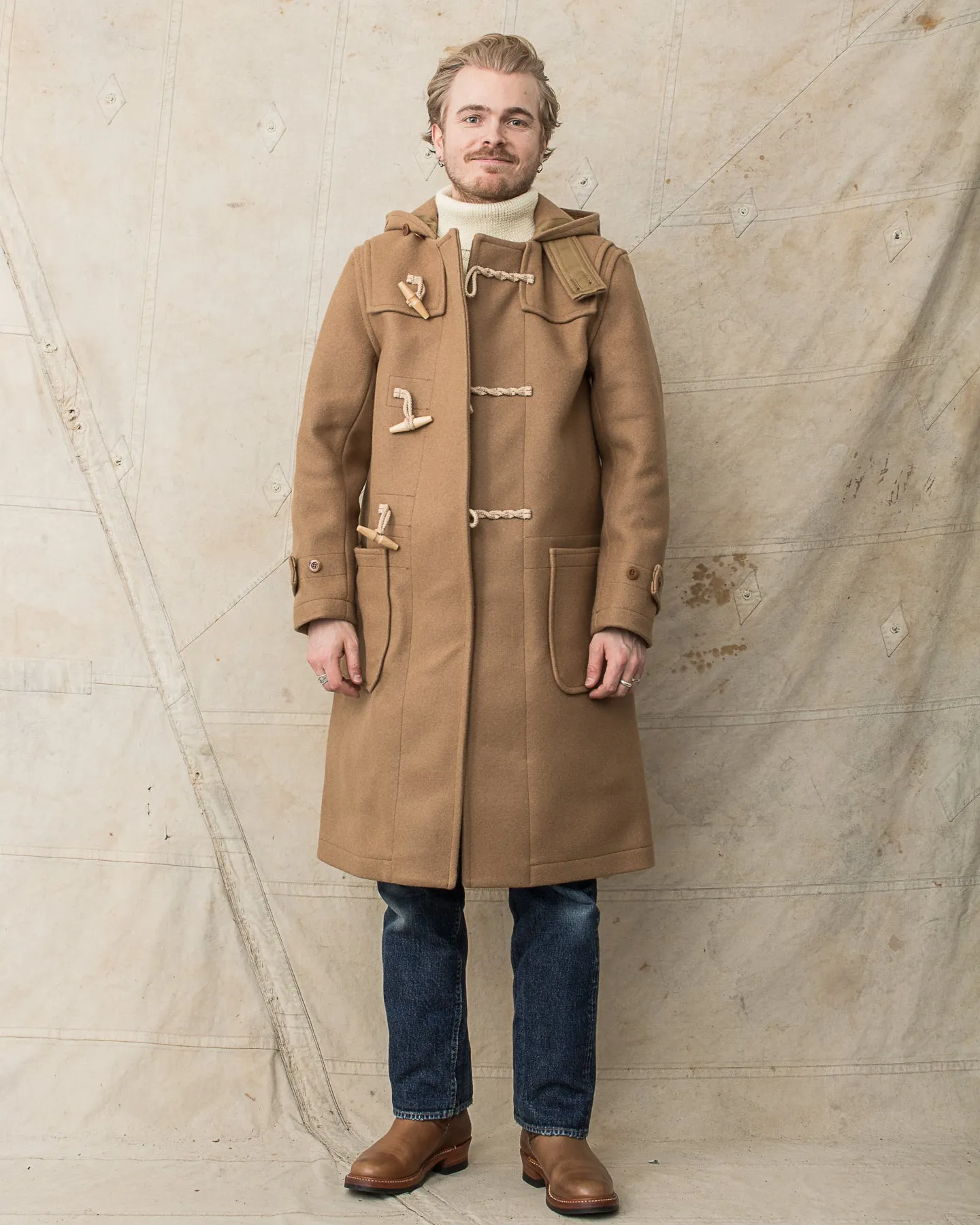 Buzz Rickson's Wool Duffle Coat Camel BR15164