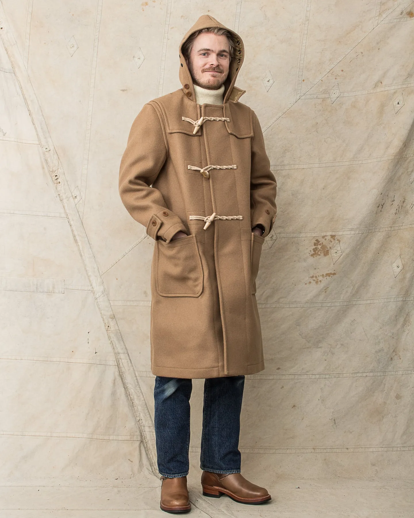 Buzz Rickson's Wool Duffle Coat Camel BR15164