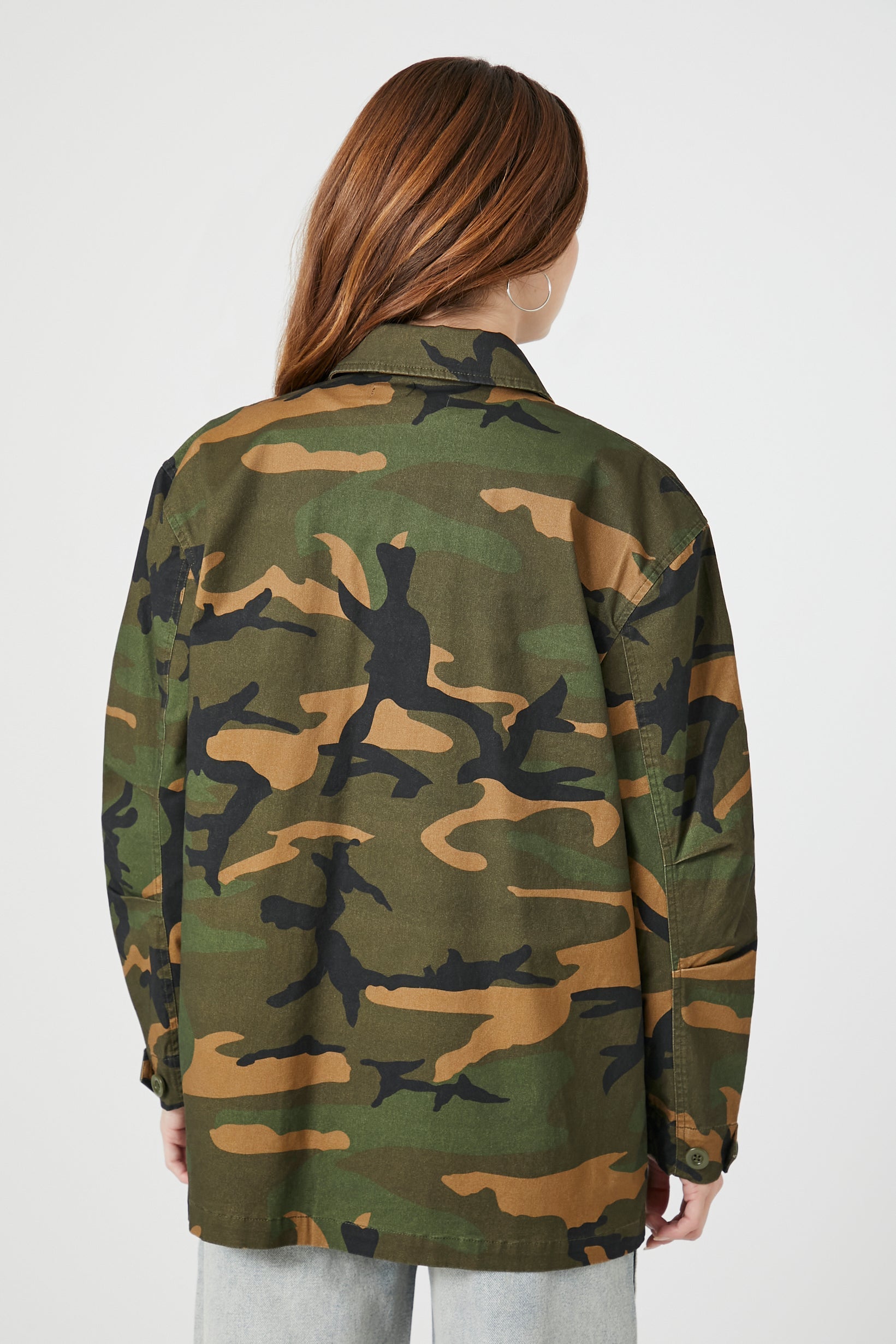 Camo Print Trucker Jacket