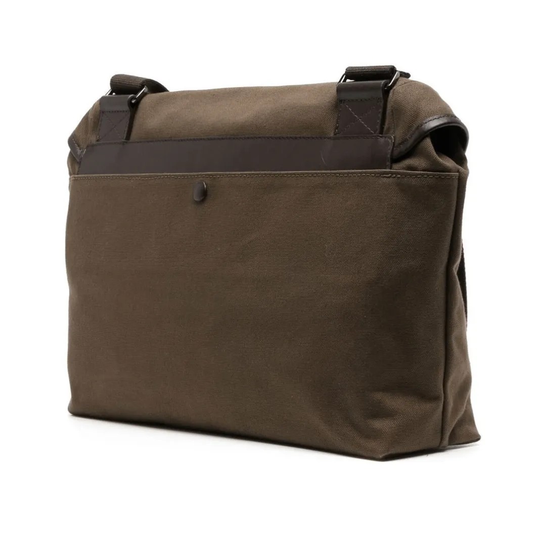 Canvas Lion Messenger Bag - Khaki