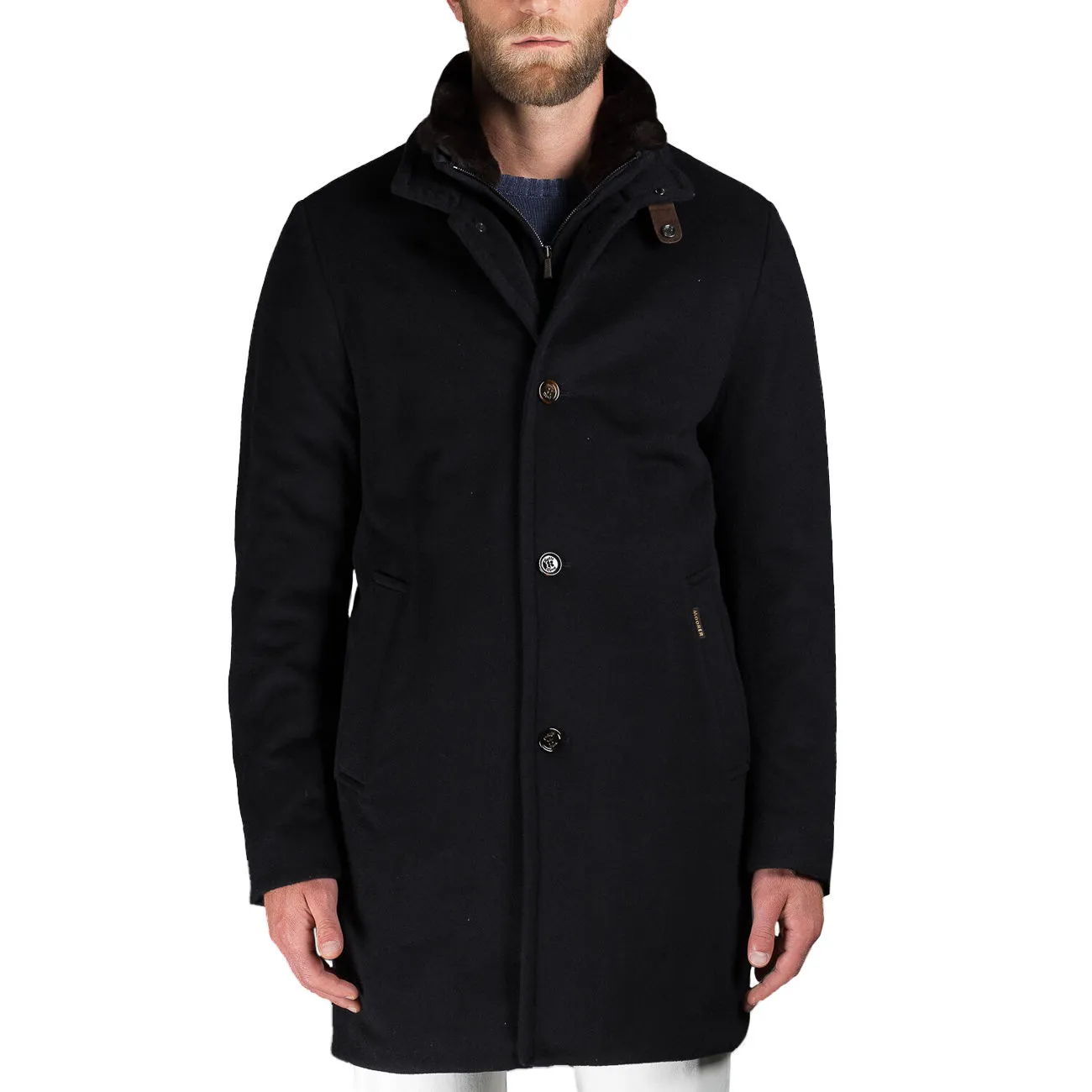 CAPPOTTO BOND-FUR-LE Uomo Navy