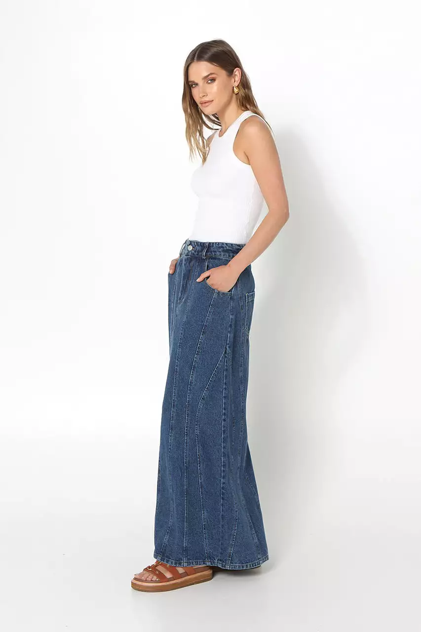 Carissa Maxi Skirt | Dark Blue