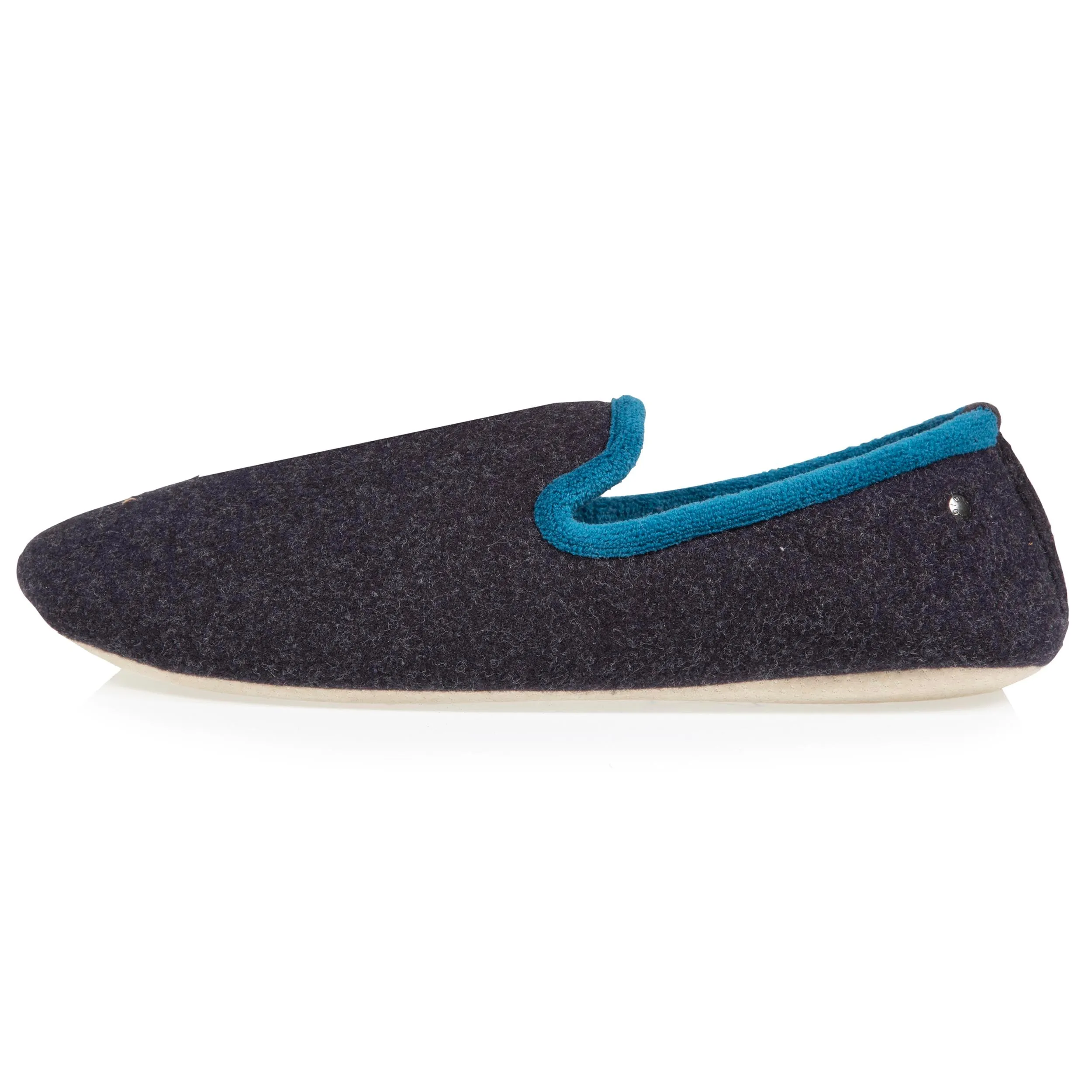 Chaussons slippers Homme Marine Chiné