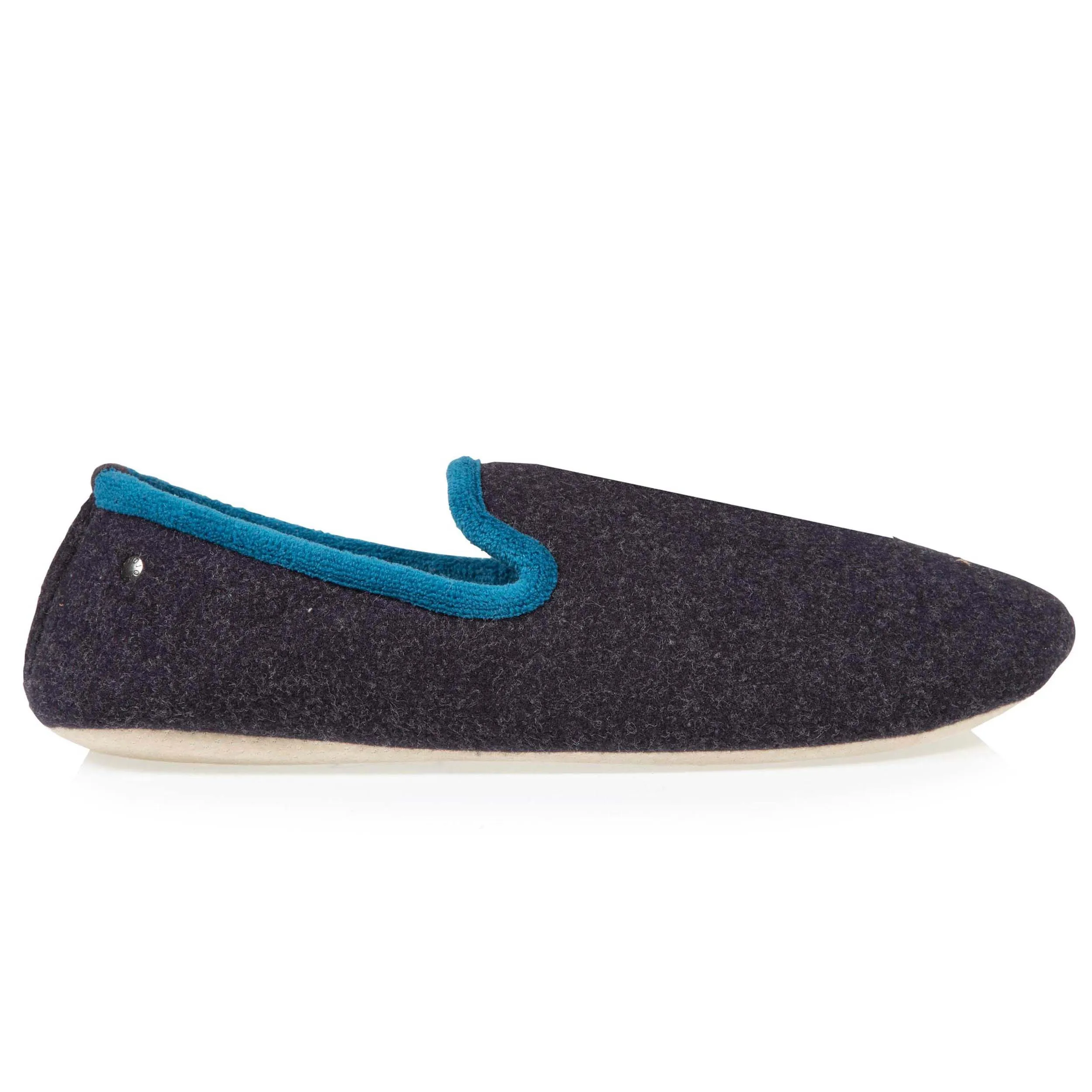 Chaussons slippers Homme Marine Chiné