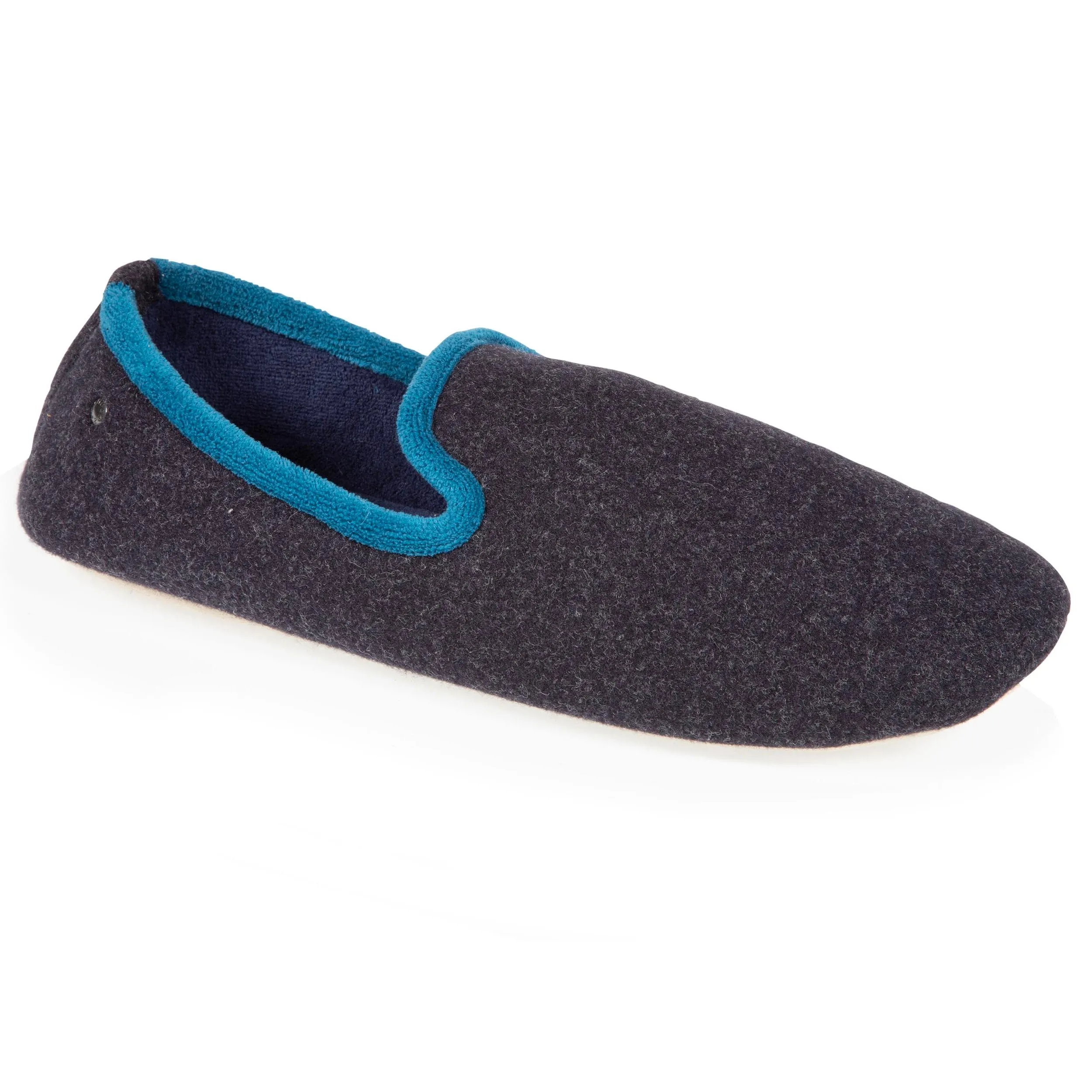 Chaussons slippers Homme Marine Chiné