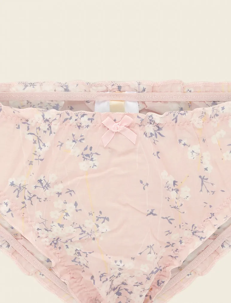 Cherry Blossom Pink Cotton Knickers