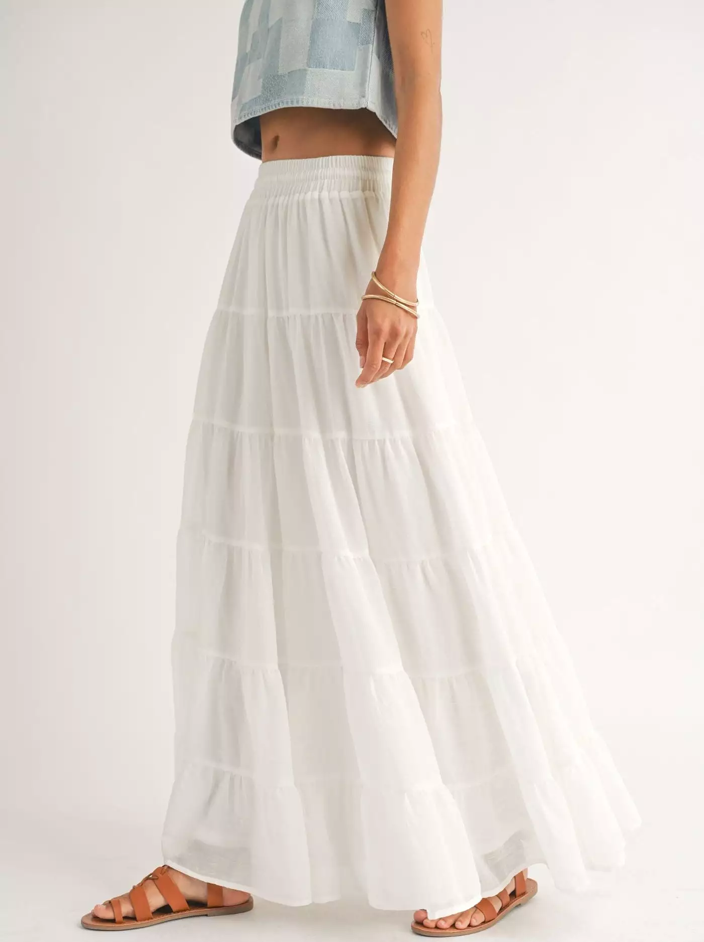 Coastal Tiered Maxi Skirt