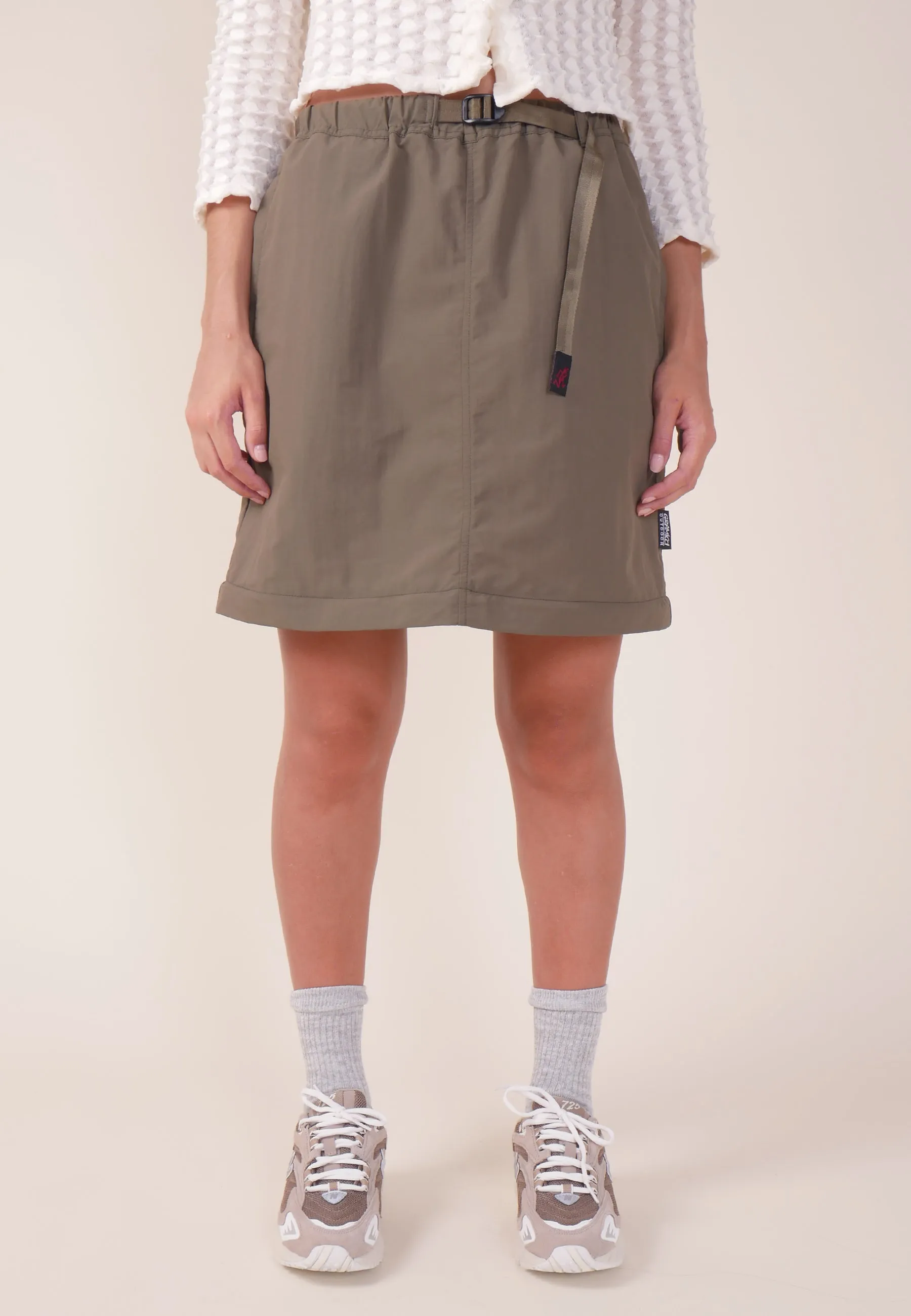 Convertible Micro Ripstop Skirt - Army Green