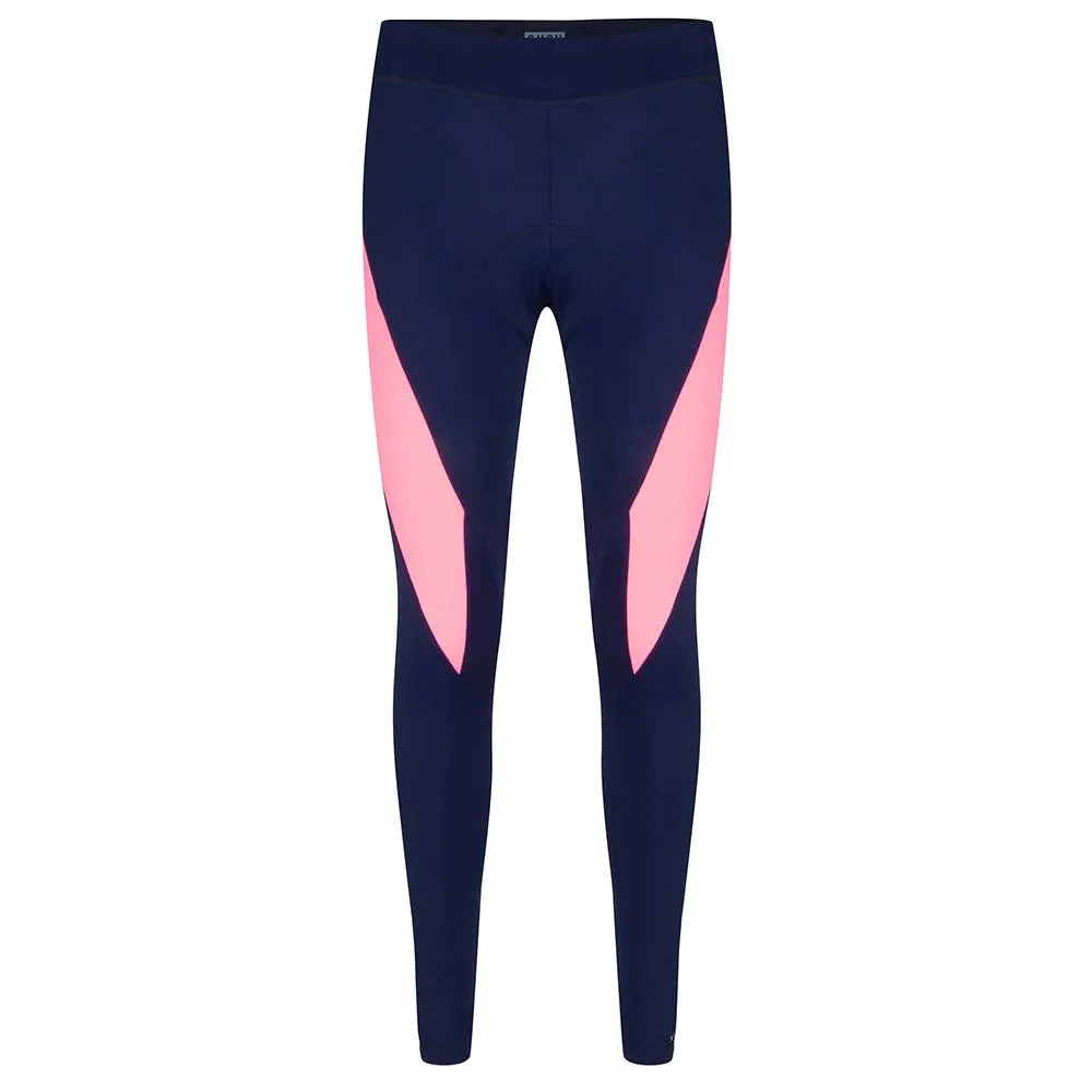 Cycling Long Bib Legging -Navy/Coral Pink