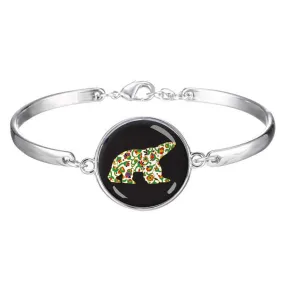 Dawn Oman Spring Bear Dome Glass Bracelet