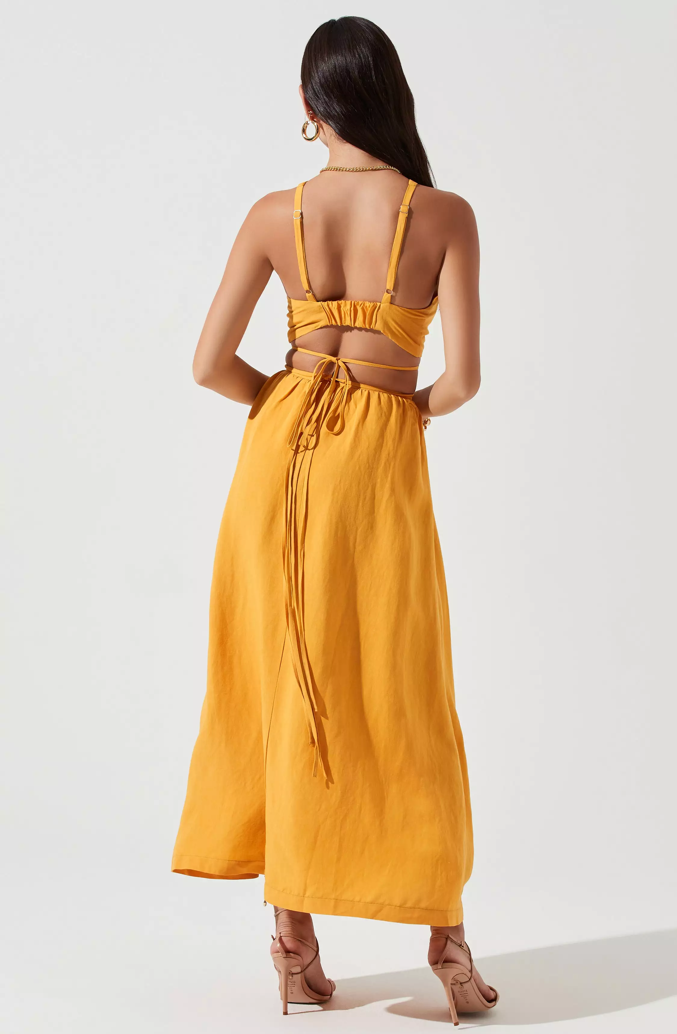 Divine Tie Waist Maxi Skirt