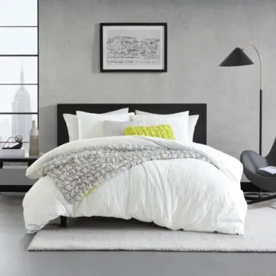 Dkny Modern Hexagon Duvet Set, Full/Queen