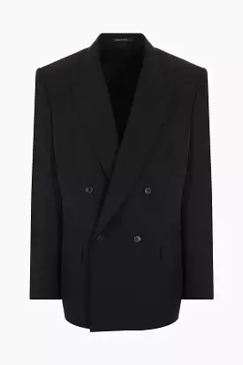 double-breasted wool jacket