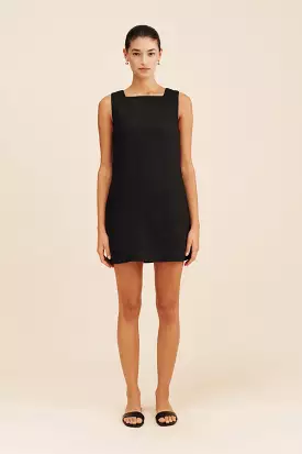 EMMA SHIFT DRESS - BLACK