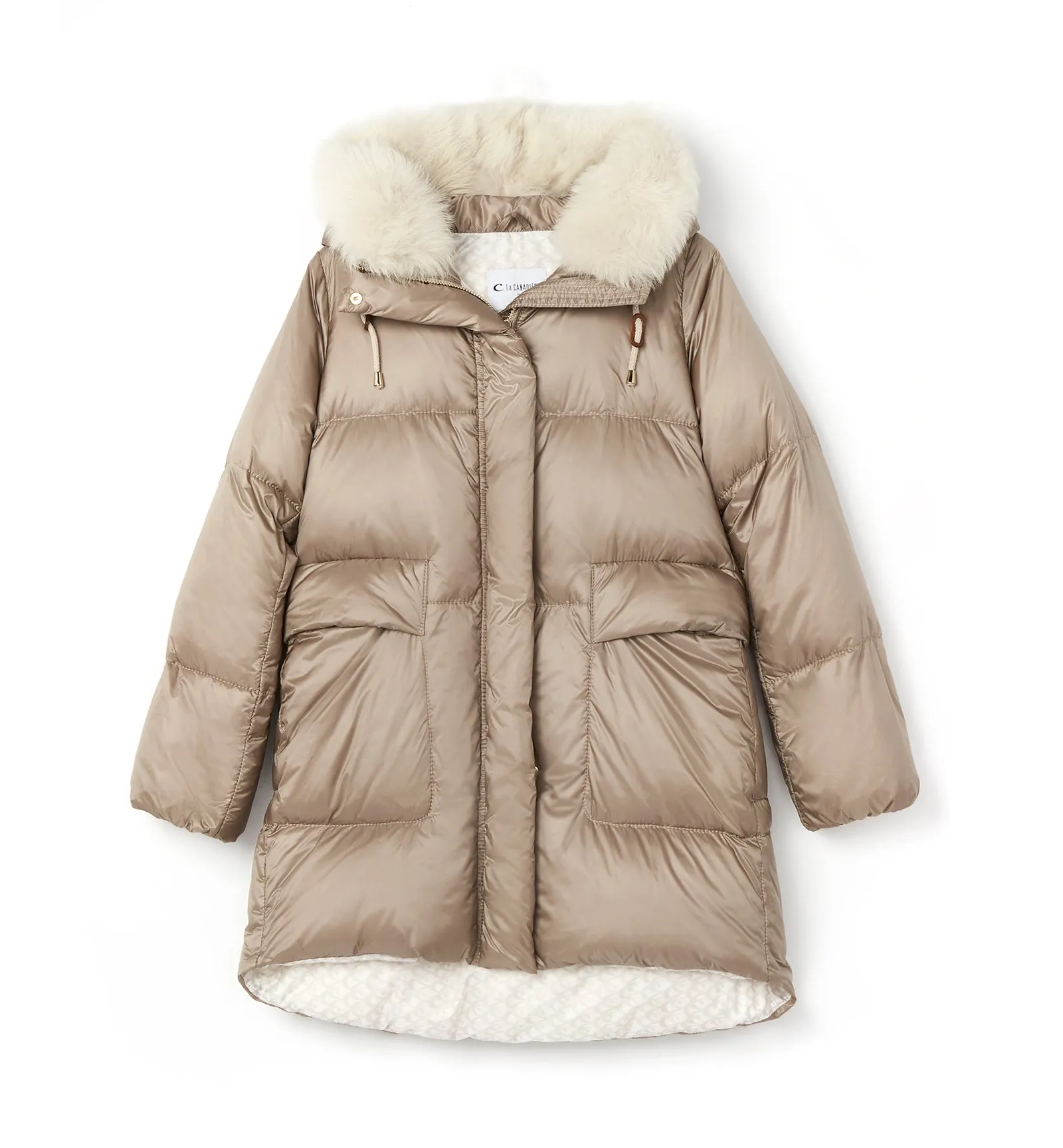 FELICIA HOODED LONG PUFFER COAT