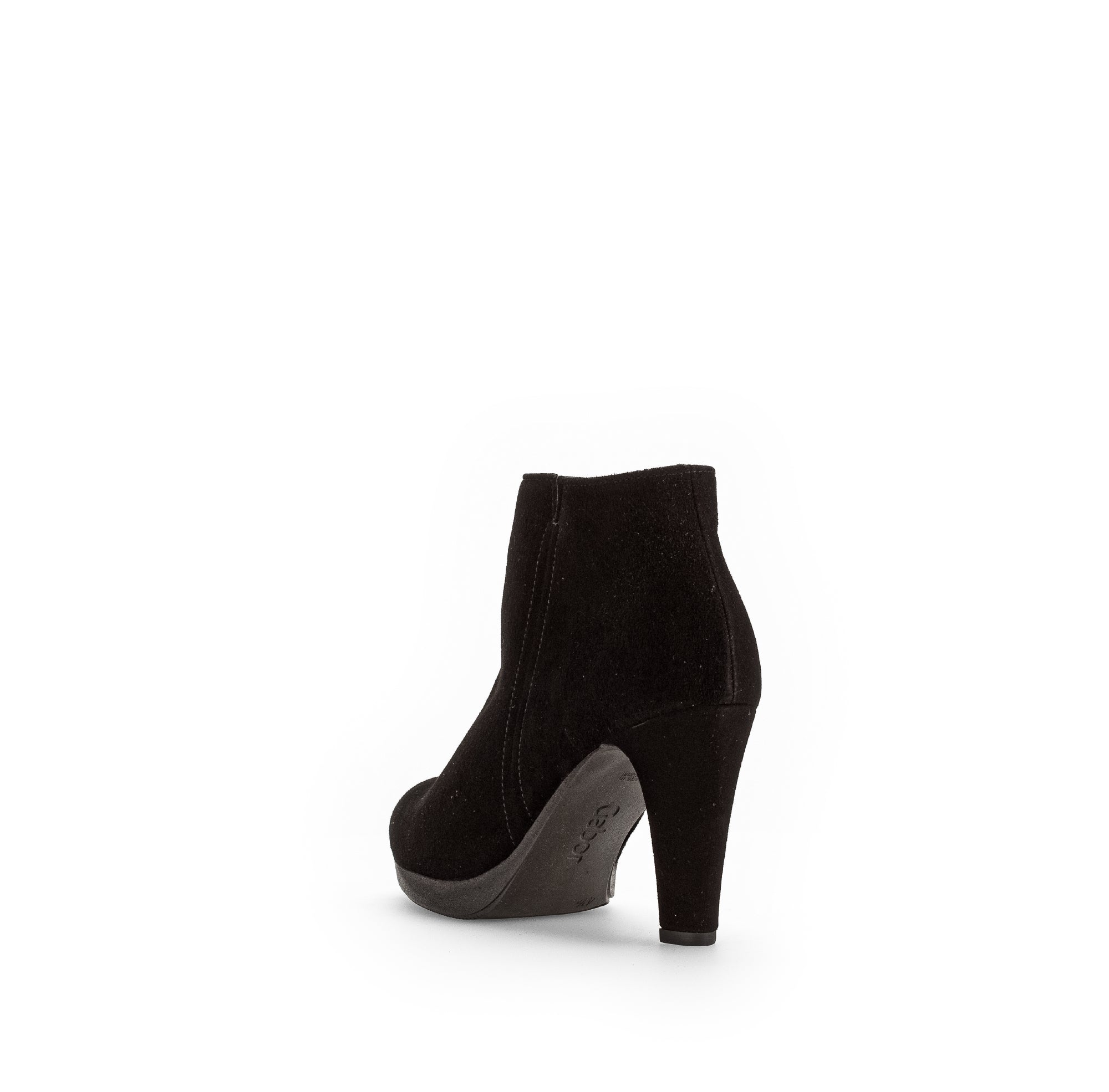 GABOR Black Suede Platform  Shoe Boot