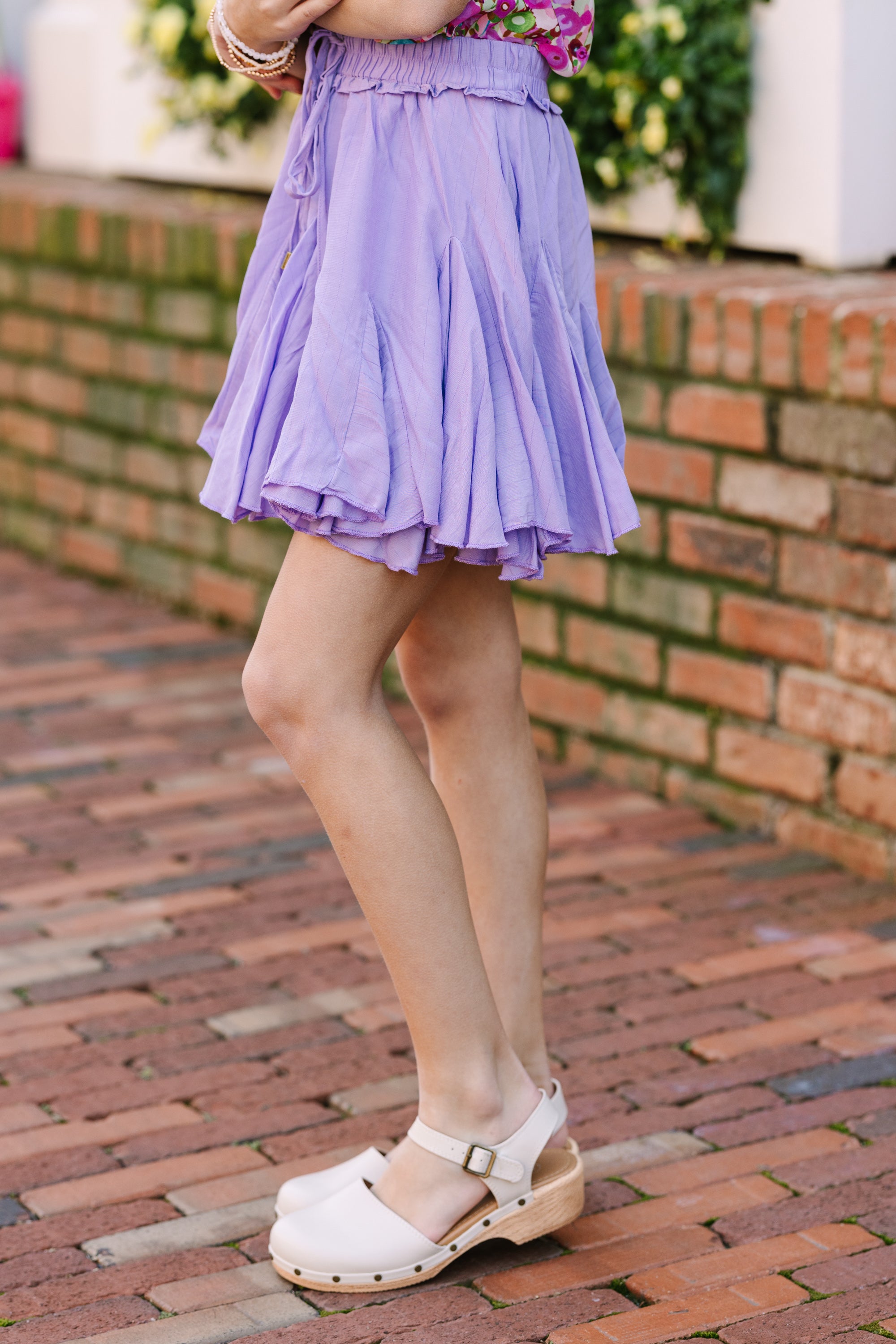 Girls: Look Your Way Lavender Purple Ruffled Skort