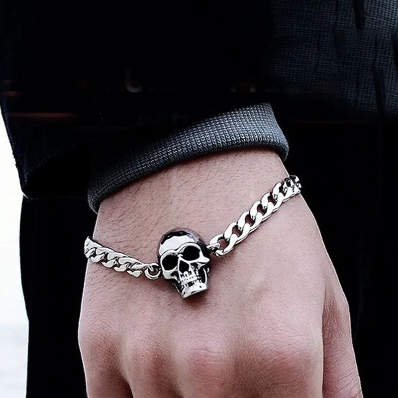 Gothic Death Messenger Skull Bracelet