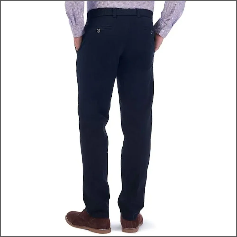 Gurteen Longford Winter Black Stretch Cotton Chino+