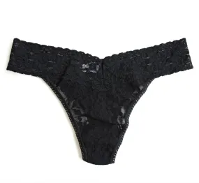 HANKY PANKY SIGNATURE LACE ORIGINAL RISE THONG BLACK