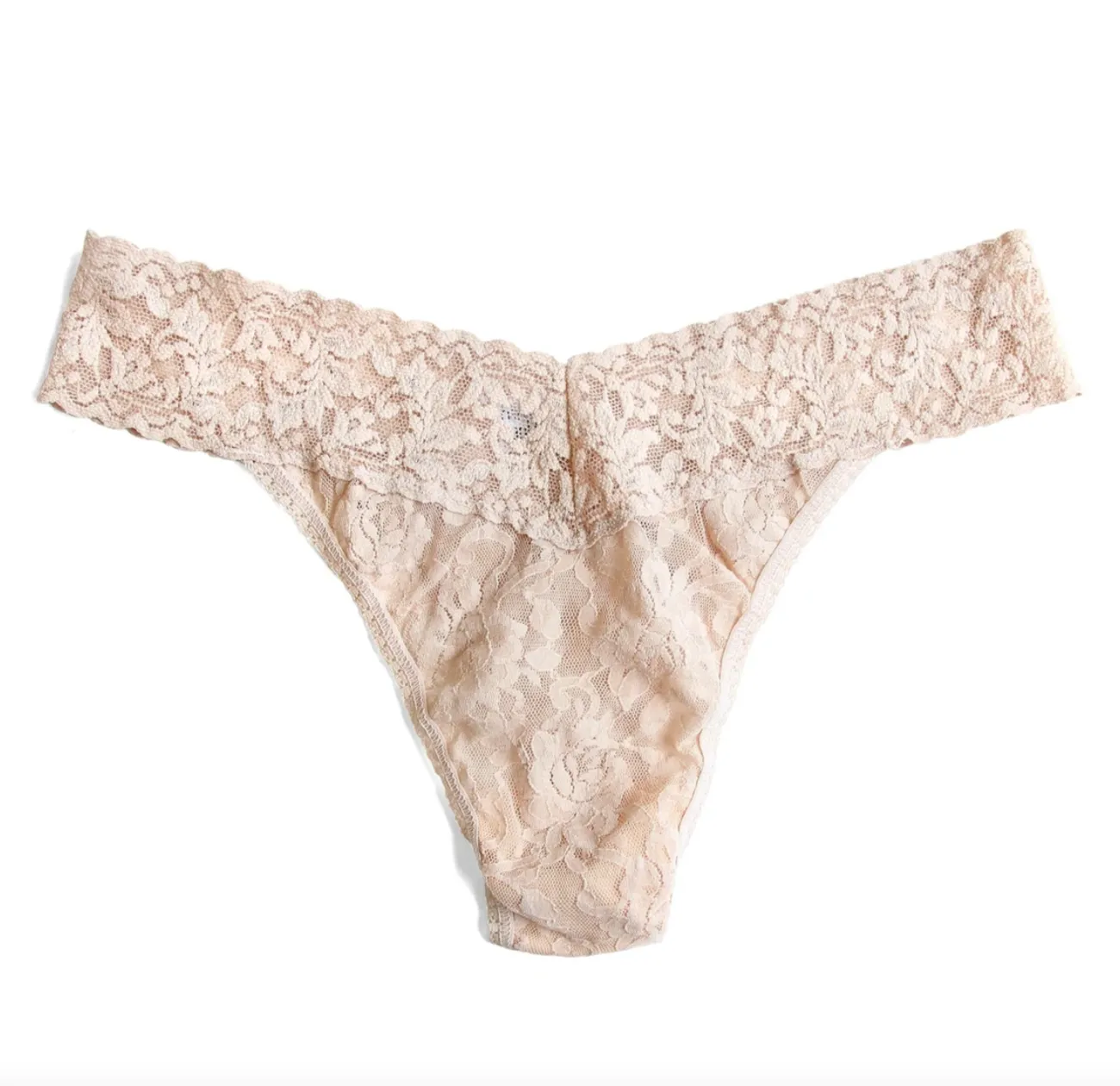 HANKY PANKY SIGNATURE LACE ORIGINAL RISE THONG CHAI