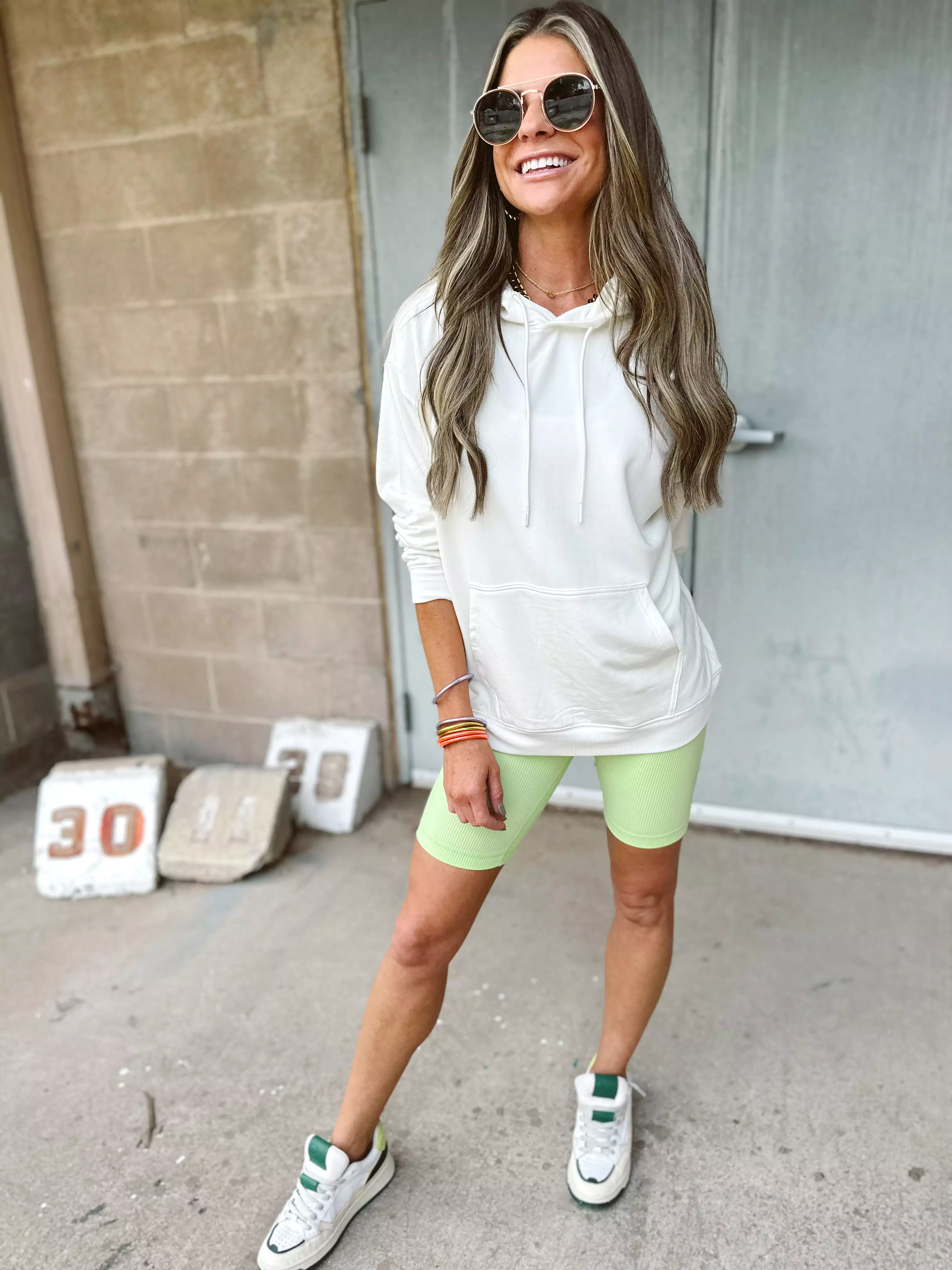 Harper Biker Shorts | Lime