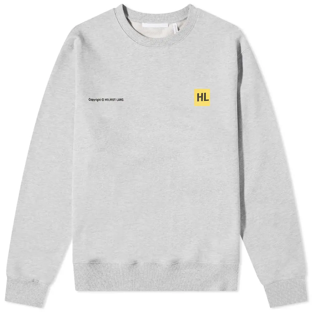 Helmut Lang Photograph Crew SweatVapor Heather