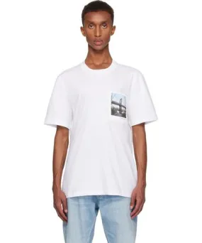 Helmut Lang White Bridge Postcard T-shirt