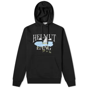 Helmut Lang x Saintwoods Ocean Logo Popover HoodieBlack