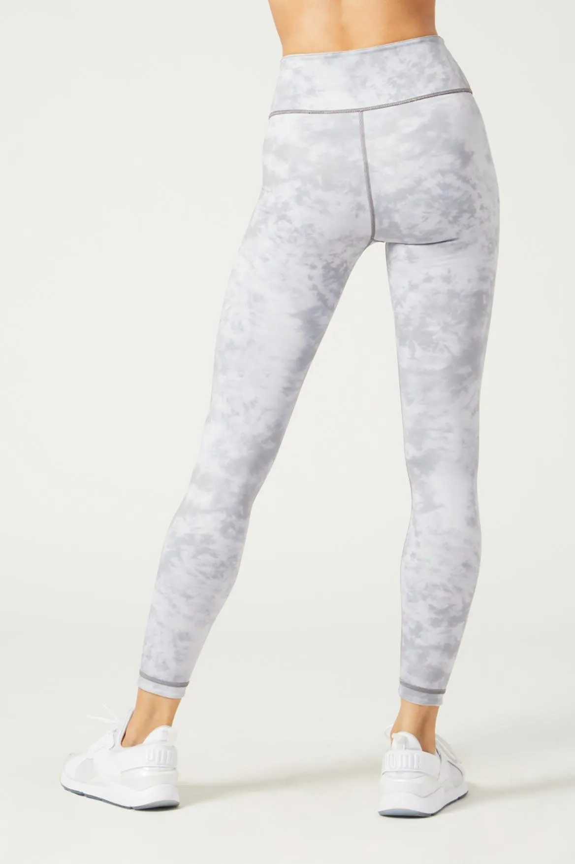 High Waist Reversible Legging Downtown Zebra White